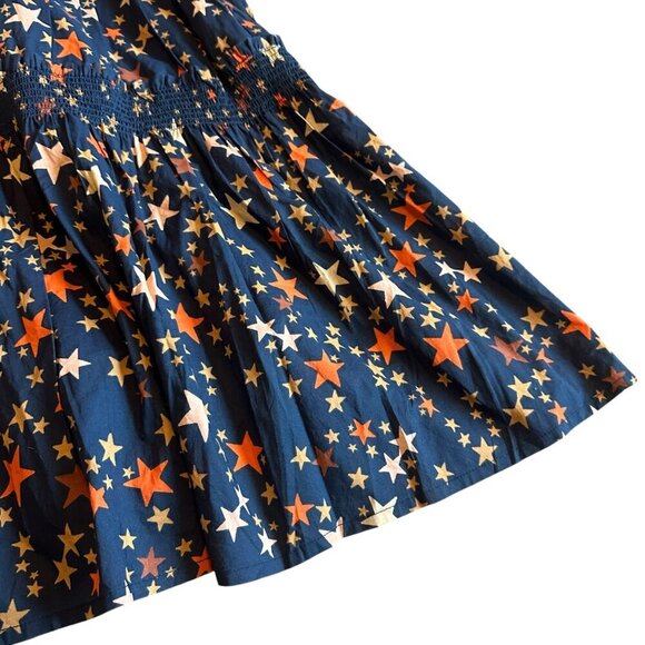 Sunshine Tienda Rio Dress Dark Sky Star Print Smocked Cotton Size 2XL Womens NWT - Picture 6 of 14